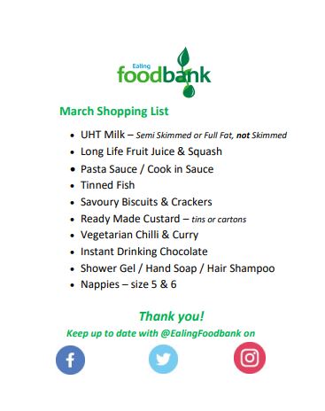 Foodbank March 2021